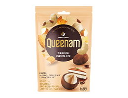 QUEENAM TIRAMISU CHOCOLATE COATED NUTS